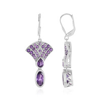 Orecchini in argento con Ametista (KM by Juwelo)