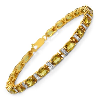 Bracciale in argento con Berillo Giallo