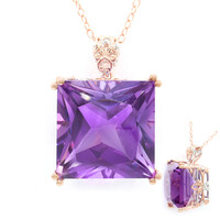 Collana in argento con Ametista (Gems en Vogue)