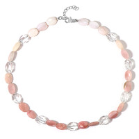 Collana in argento con Quarzo Bianco