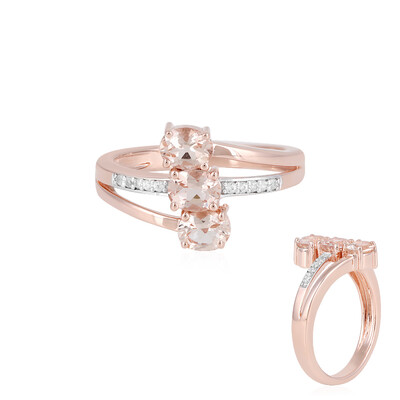 Anello in argento con Morganite