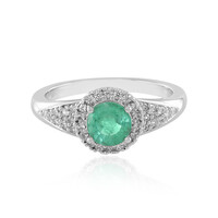 Anello in argento con Smeraldo Colombiano