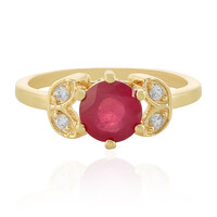 Anello in argento con Rubino del Madagascar