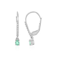 Orecchini in argento con Smeraldo Colombiano