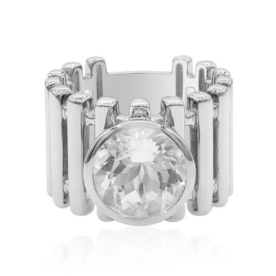 Anello in argento con Quarzo Bianco