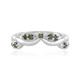 Anello in argento con Diamante Verde I3