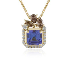 Collana in oro con Tanzanite AAA (de Melo)