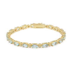 Bracciale in argento con Topazio Blu Cielo