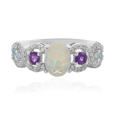 Anello in argento con Opale di Welo