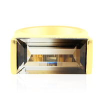 Anello in argento con Quarzo Bicolore