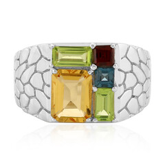 Anello in argento con Citrino