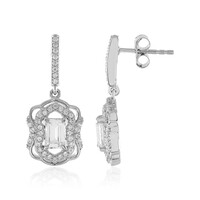 Orecchini in argento con Zaffiro Bianco
