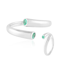 Anello in argento con Smeraldo Colombiano