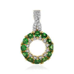 Ciondolo in argento con Tsavorite della Tanzania