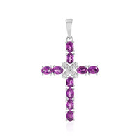 Ciondolo in argento con Rodolite