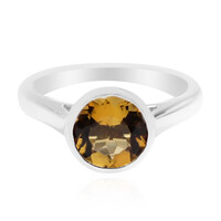 Anello in argento con Scapolite Cognac