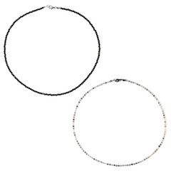 Collana in argento con Spinello Nero