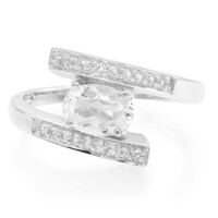 Anello in argento con Goshenite