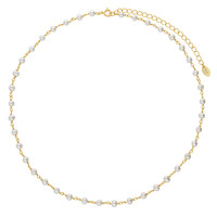 Collana in argento con Perla d'Acqua Dolce Bianca