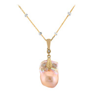 Collana in argento con Perla d'Acqua Dolce Pesca (TPC)