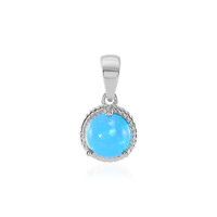 Ciondolo in argento con Opale Blu dell'Etiopia