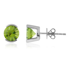 Orecchini in platino con Peridoto