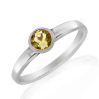 Anello in argento con Quarzo Ouro Verde