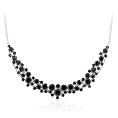 Collana in argento con Spinello Nero
