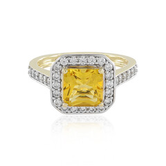 Anello in oro con Berillo Giallo