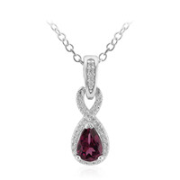 Collana in argento con Rodolite