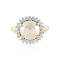 Anello in argento con Perla d'Acqua Dolce Bianca