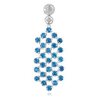 Ciondolo in argento con Apatite Blu Royal