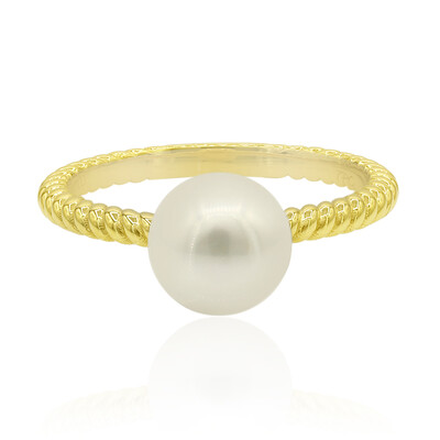 Anello in argento con Perla di Acqua Dolce (TPC)