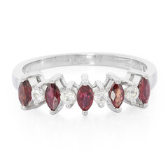 Anello in argento con Rubino Malawi