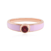 Anello in argento con Rodolite Lampone