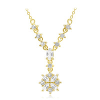 Collana in argento con Topazio Bianco