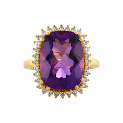 Anello in argento con Ametista Uruguay