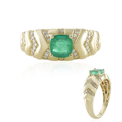 Anello in oro con Smeraldo Zambia AAA (de Melo)