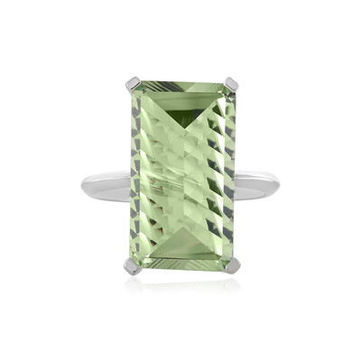 Anello in argento con Ametista Verde