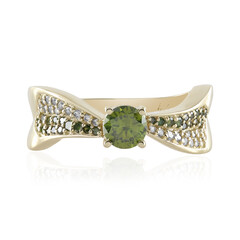 Anello in oro con Diamante Verde SI2 (de Melo)