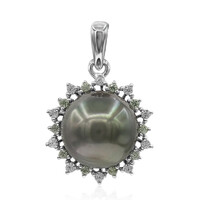 Ciondolo in argento con Perla Tahitiana (TPC)