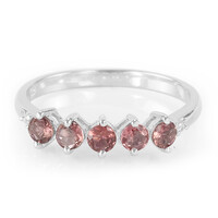 Anello in argento con Tormalina Rosa Nigeriana