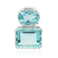 Ciondolo in argento con Fluorite Braldu (Pallanova)