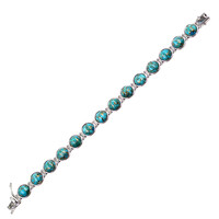 Bracciale in argento con Turchese Ramato Blu (Faszination Türkis)
