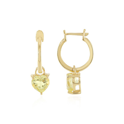 Orecchini in argento con Quarzo Limone