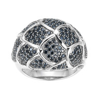 Anello in argento con Spinello Nero