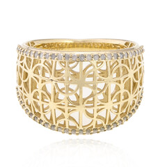 Anello in oro con Diamante I4 (J) (Ornaments by de Melo)