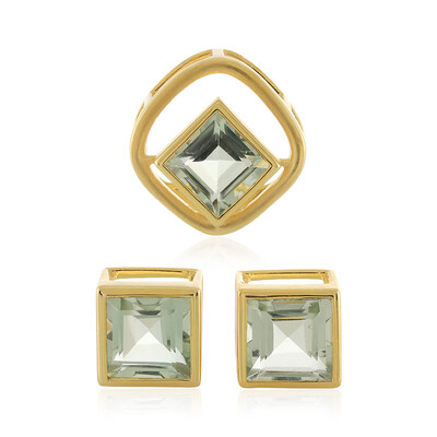 Parure in argento con Ametista Verde (MONOSONO COLLECTION)
