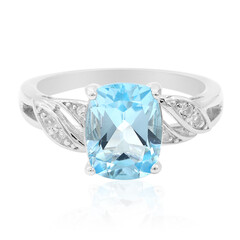 Anello in argento con Topazio Blu Cielo