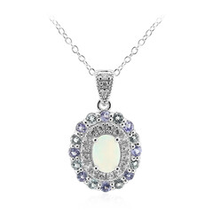 Collana in argento con Opale di Welo